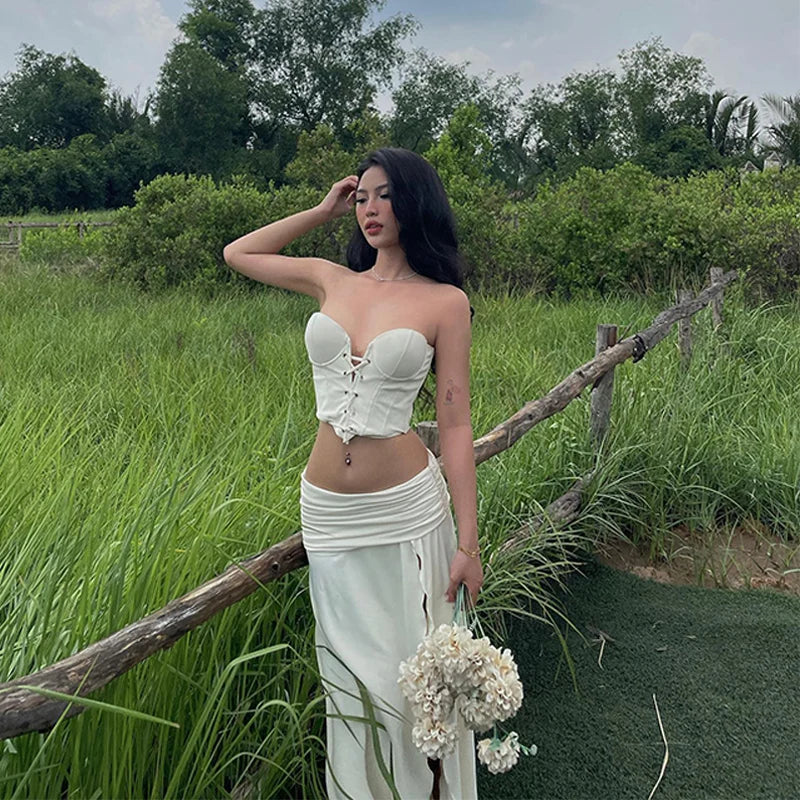 Ivory Whisper Corset Top