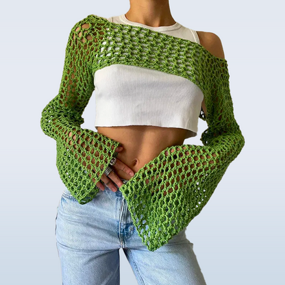 Chic-Crochet-Mesh-Sweater
