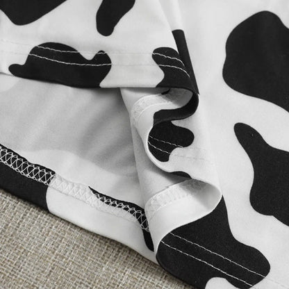 Chic Cow Print Halter Top