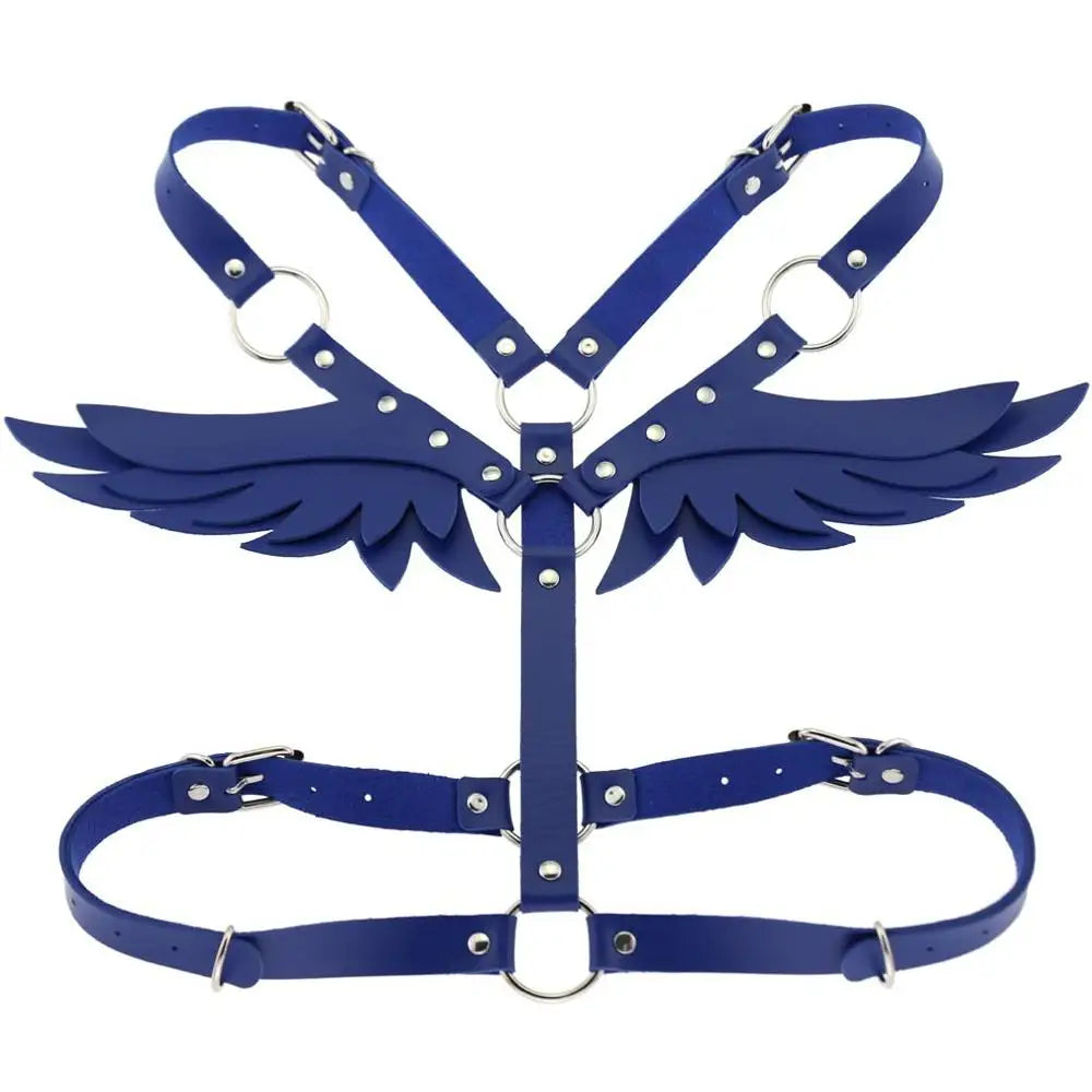 Faux Leather Wing Harness