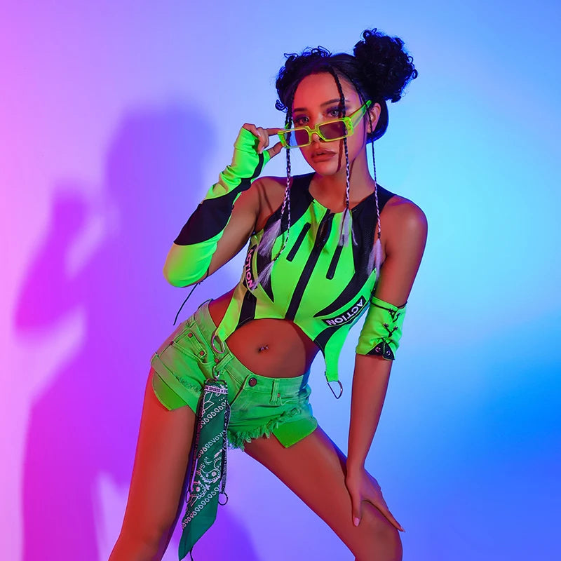 Neon Green Rave Set