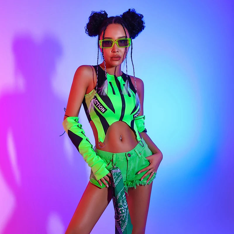 Neon Green Rave Set