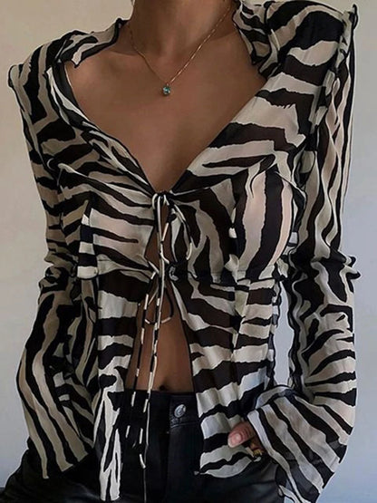 Chic Tie-Front Blouse