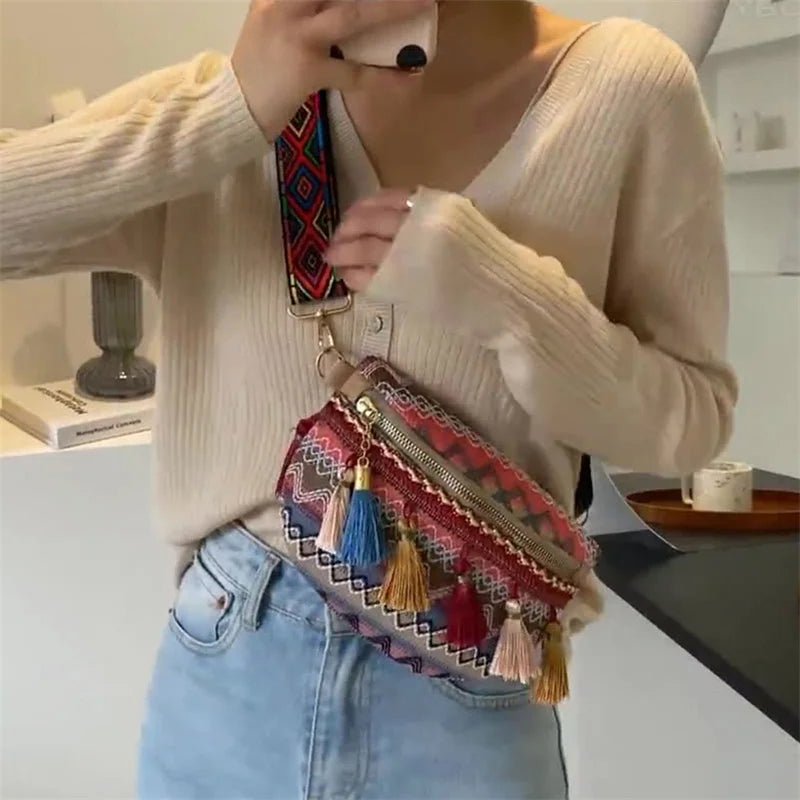 Boho - Chic Tassel Fanny Pack - MyLittleRave.com