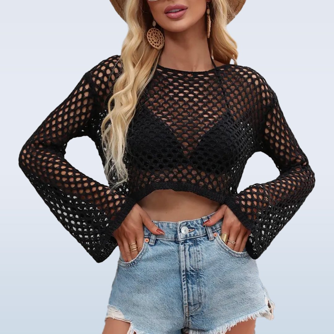 Breezy Boho Mesh Crop Top - MyLittleRave.com