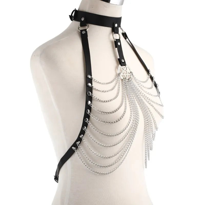 Chain Drape Harness Top - MyLittleRave.com