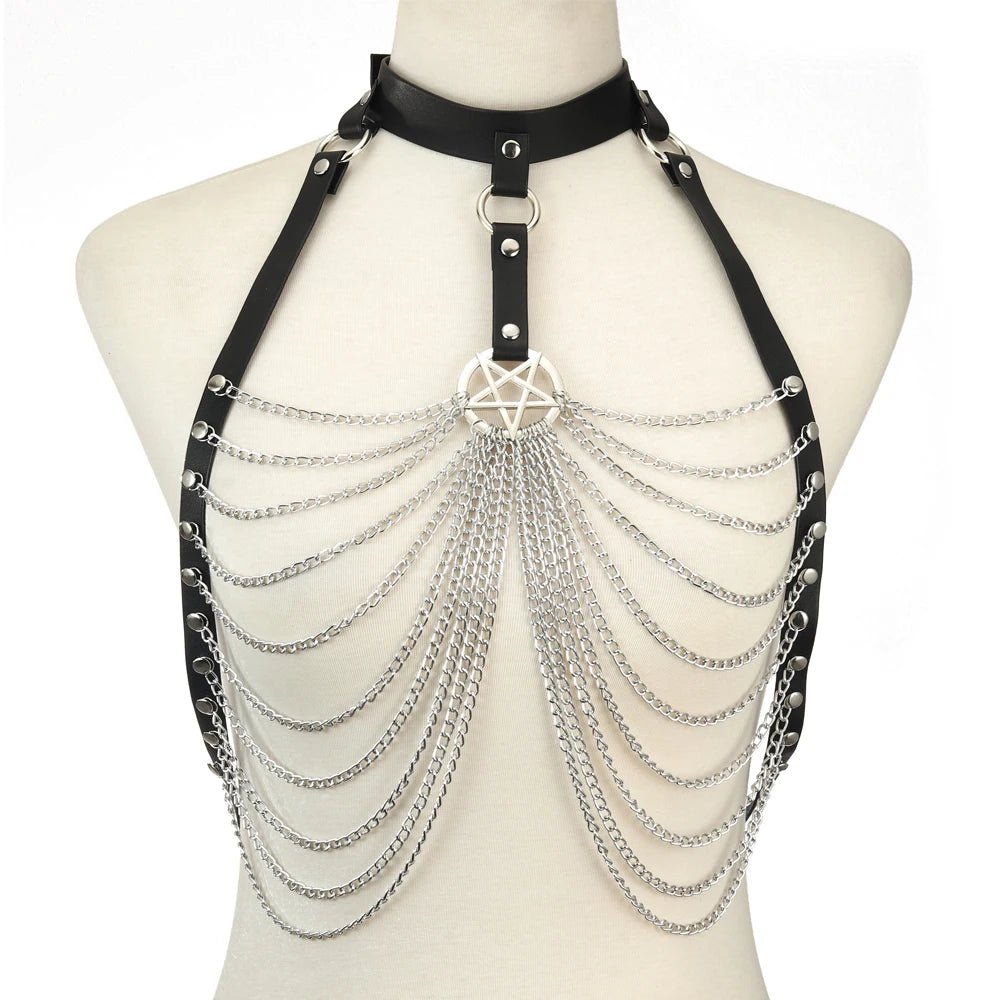 Chain Drape Harness Top - MyLittleRave.com